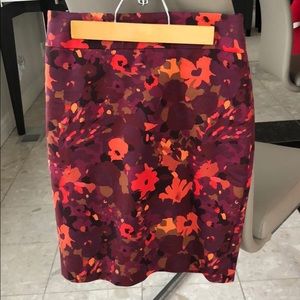 LOFT colorful pencil skirt